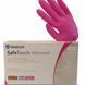 1103TG. Нітрилові оглядові рукавиці SAFETOUCH ADVANCED MAGENTA маджента без пудри 3,5 г Medicom Медіком 1103TG. Рукавички нітрилові маджента 3,5 г S фото 2