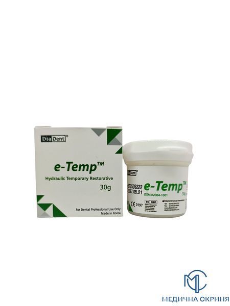 Дентин-паста Є-Темп, 30 г. (e-Temp) - Diadent (Південна Корея) e-Temp фото &ndash; Медична Скриня