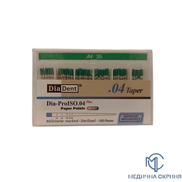 Dia-ProISO .04 Gutta-Percha Points (0.04 taper) Diadent (South Korea) №15